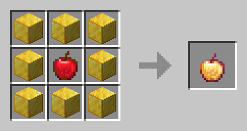 Enchanted Golden Apple Crafting Recipe