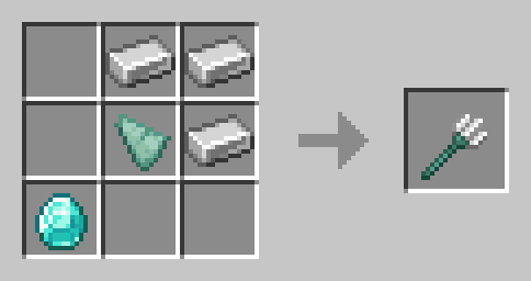 Trident Crafting Recipe with Iron